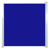 Windscherm uittrekbaar 140x300 cm blauw - AllerleiShop