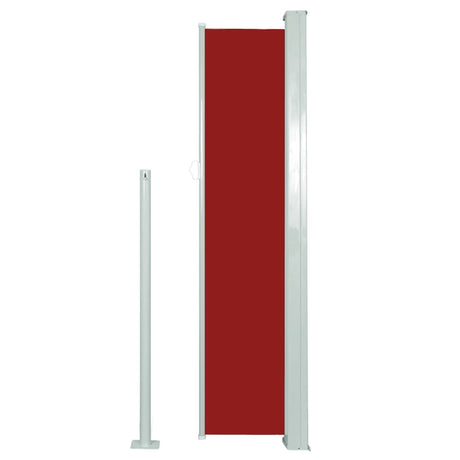 Windscherm uittrekbaar 140x300 cm rood - AllerleiShop