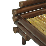Bedframe bamboe donkerbruin 160x200 cm