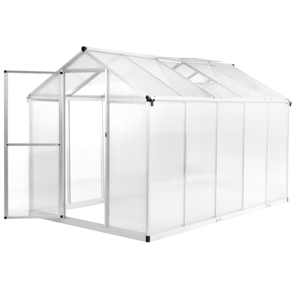 Tuinkas 11,19 m³ 302x190x195 cm aluminium - AllerleiShop