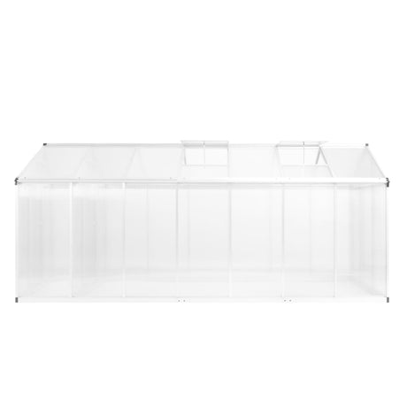 Tuinkas 15,6 m³ 421x190x195 cm aluminium - AllerleiShop