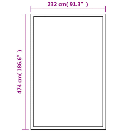 Tuinkas 23,44 m³ 481x250x195 cm aluminium - AllerleiShop