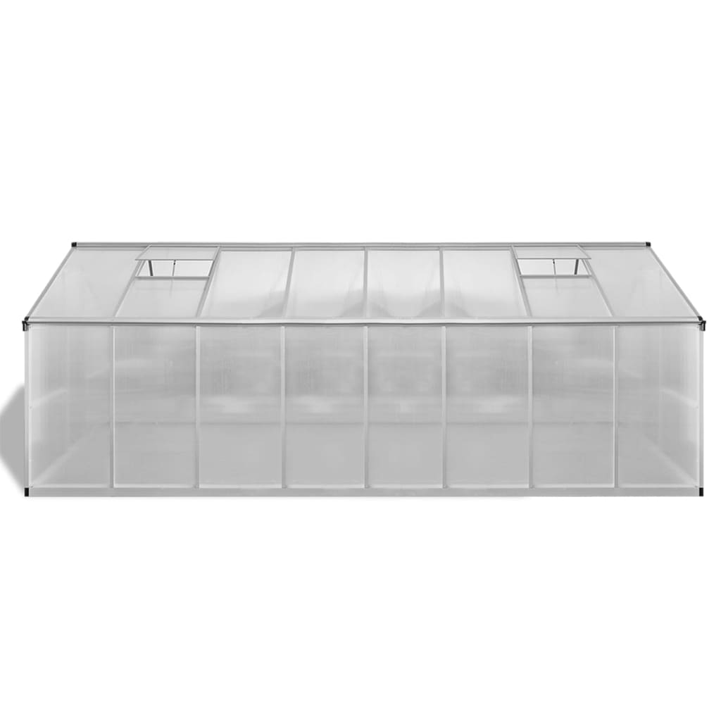 Tuinkas 23,44 m³ 481x250x195 cm aluminium - AllerleiShop