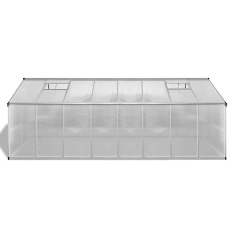 Tuinkas 23,44 m³ 481x250x195 cm aluminium - AllerleiShop