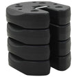 Prieelgewichten 4 st 220x50 mm beton zwart - AllerleiShop