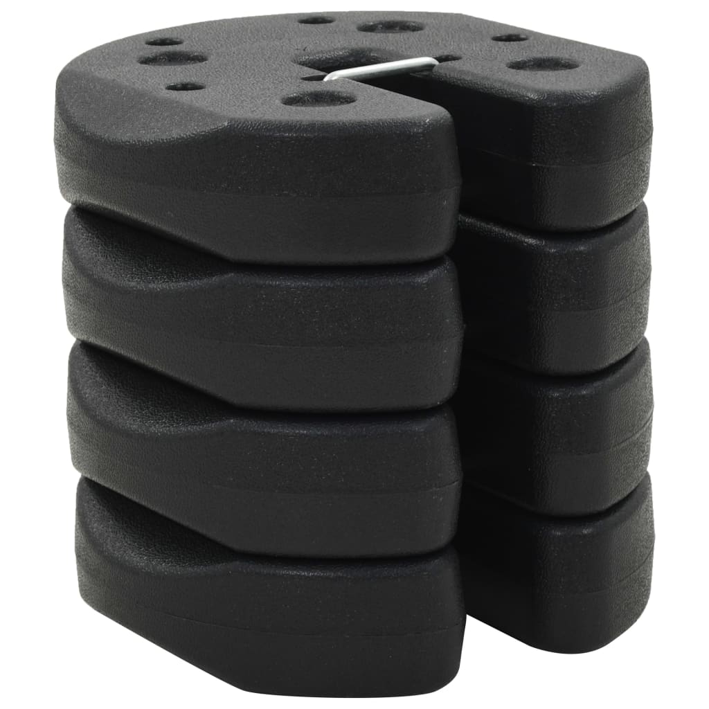 Prieelgewichten 4 st 220x50 mm beton zwart - AllerleiShop