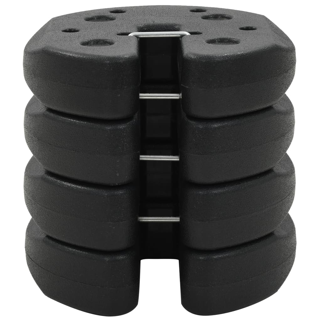 Prieelgewichten 4 st 220x50 mm beton zwart - AllerleiShop