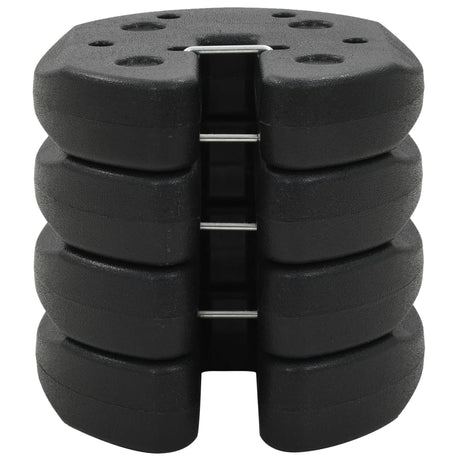 Prieelgewichten 4 st 220x50 mm beton zwart - AllerleiShop