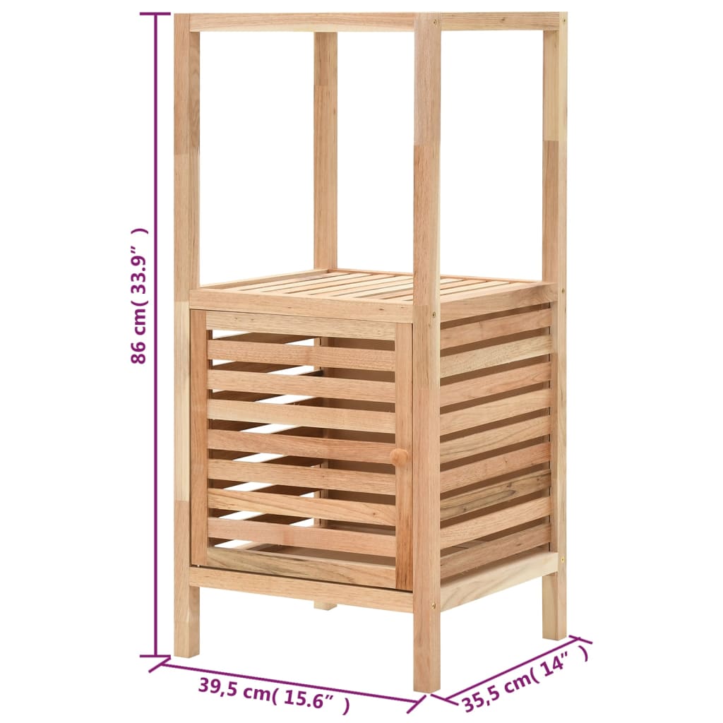 Badkamerkast 39,5x35,5x86 cm massief walnotenhout