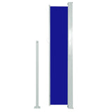 Windscherm uittrekbaar 160x500 cm blauw - AllerleiShop