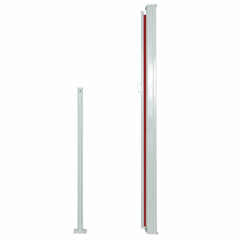 Windscherm uittrekbaar 160x500 cm rood - AllerleiShop