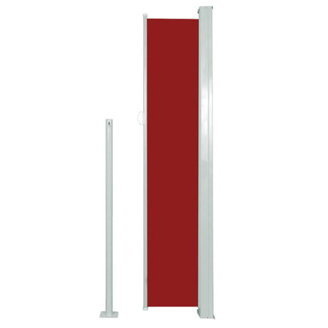 Windscherm uittrekbaar 160x500 cm rood - AllerleiShop