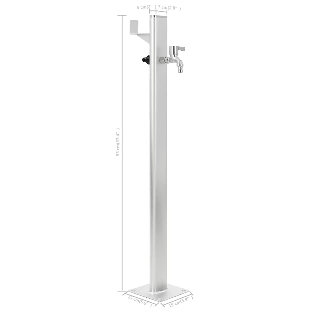 Tuinwaterkolom 95 cm aluminium - AllerleiShop