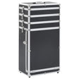 Make-up trolley aluminium zwart - AllerleiShop