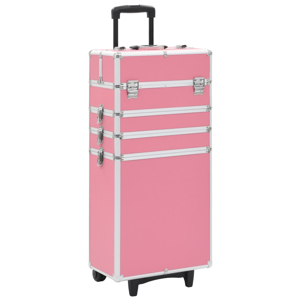 Make-up trolley aluminium roze - AllerleiShop