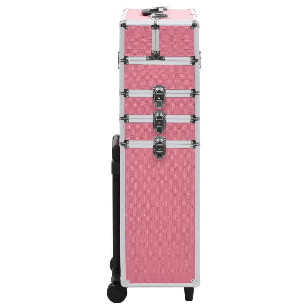 Make-up trolley aluminium roze - AllerleiShop