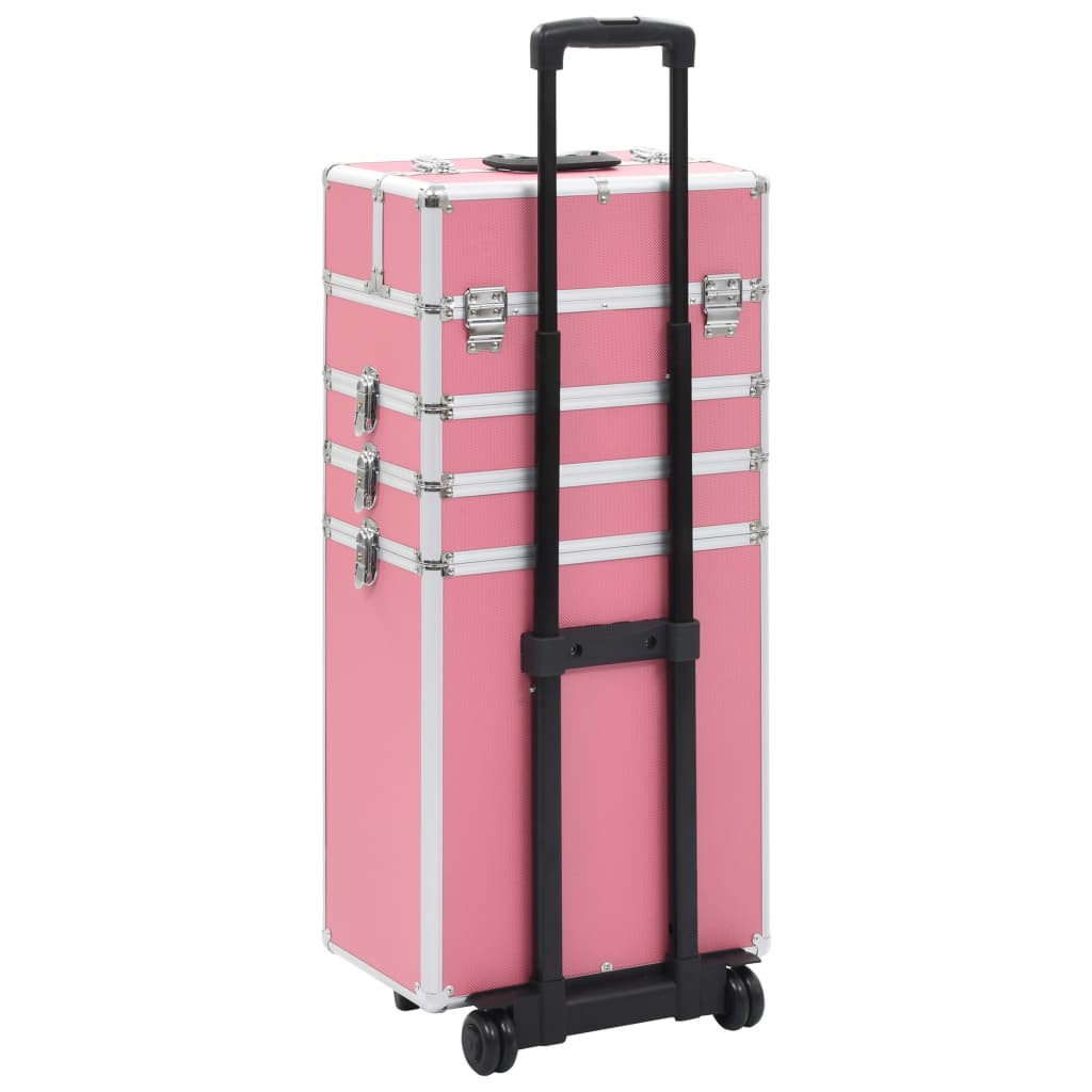 Make-up trolley aluminium roze - AllerleiShop