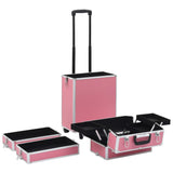 Make-up trolley aluminium roze - AllerleiShop