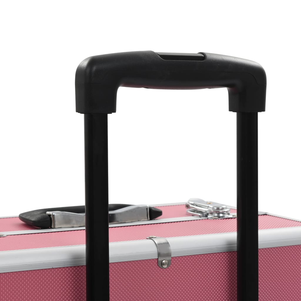 Make-up trolley aluminium roze - AllerleiShop