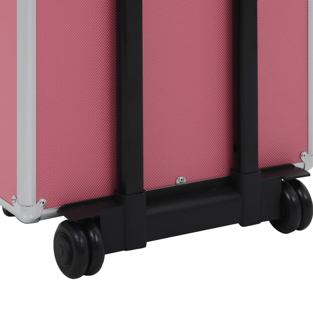 Make-up trolley aluminium roze - AllerleiShop