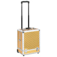 Make-up trolley 35x29x45 cm aluminium goudkleurig - AllerleiShop