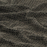 Plaid 125x150 cm katoen antraciet en bruin