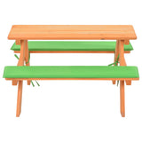 Kinderpicknicktafel met banken 89x79x50 cm massief vurenhout - AllerleiShop