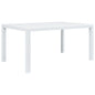 Tuintafel 150x90x72 cm rattan-look kunststof wit - AllerleiShop