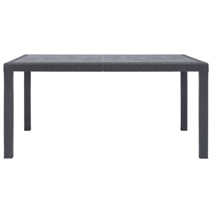 Tuintafel 150x90x72 cm rattan-look kunststof bruin - AllerleiShop