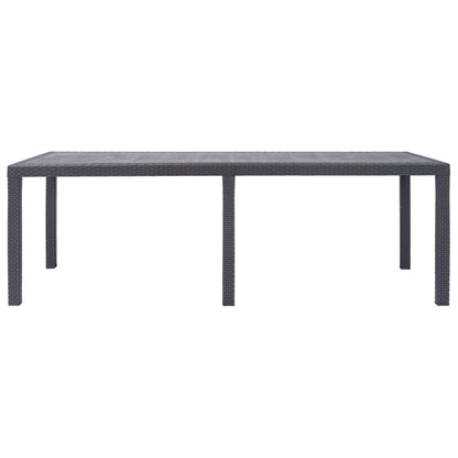 Tuintafel 220x90x72 cm rattan-look kunststof bruin - AllerleiShop