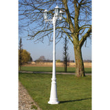 Tuinlantaarn Kingston 3-arms 215 cm wit - AllerleiShop