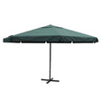 Parasol Samos 500 cm aluminium groen - AllerleiShop