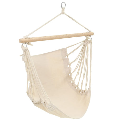 Hangstoel opvouwbaar crème - AllerleiShop