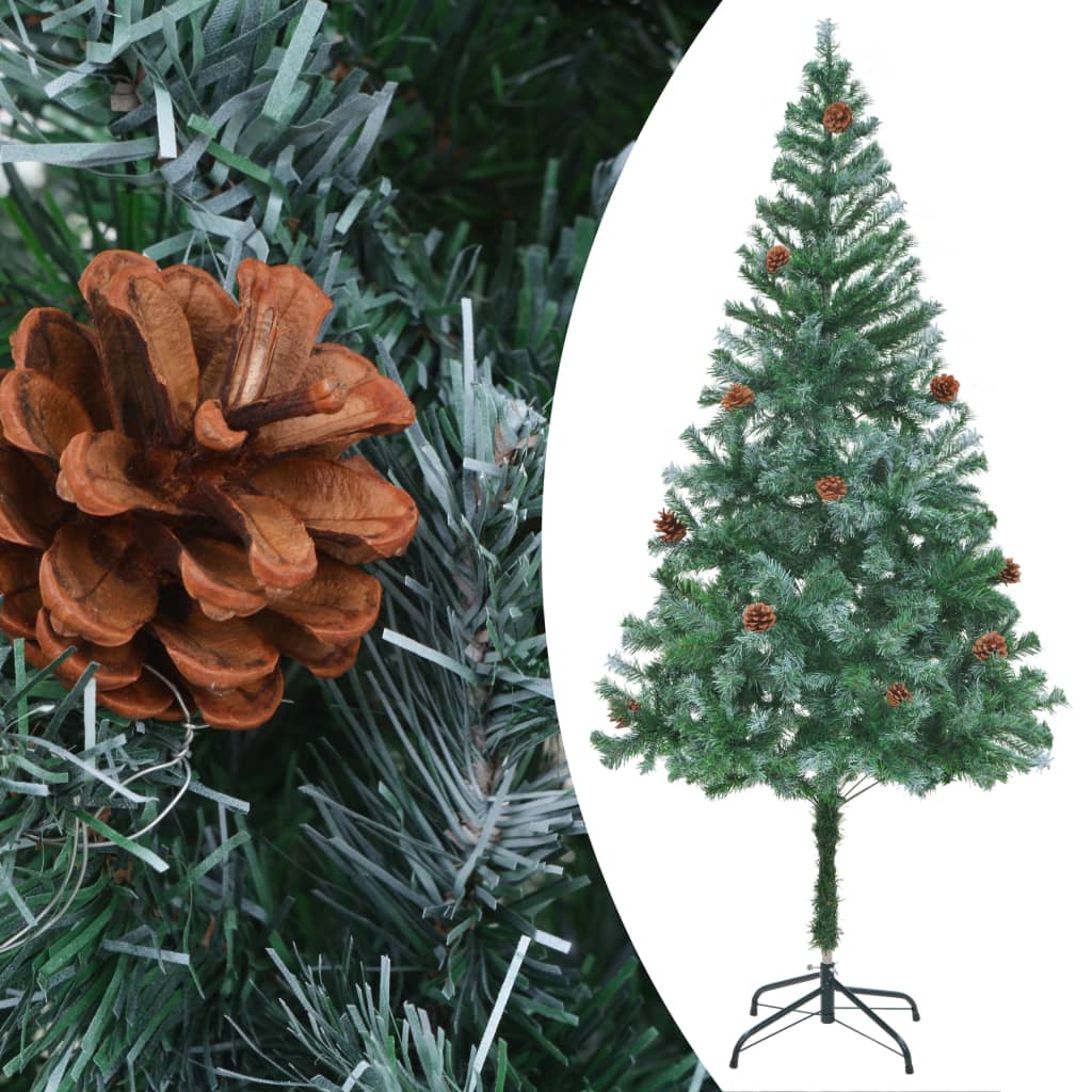 Kunstkerstboom met dennenappels 180 cm - AllerleiShop