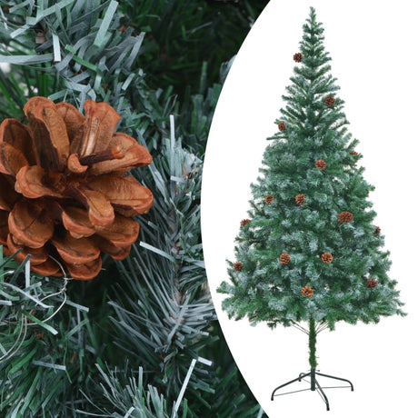 Kunstkerstboom met dennenappels 210 cm - AllerleiShop