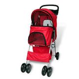 Wandelwagen voor hond rood