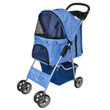 Wandelwagen voor hond blauw