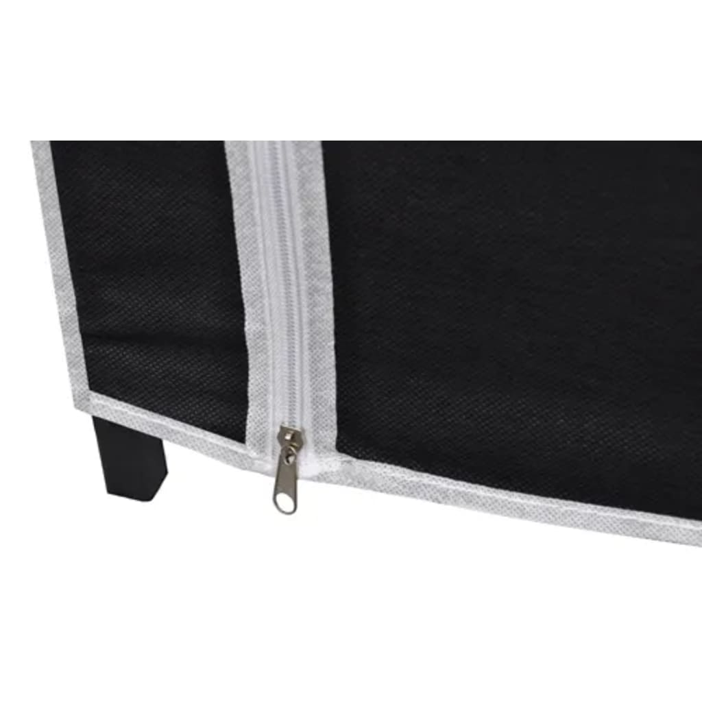 Kledingkast opvouwbaar 110x45x175 cm zwart - AllerleiShop