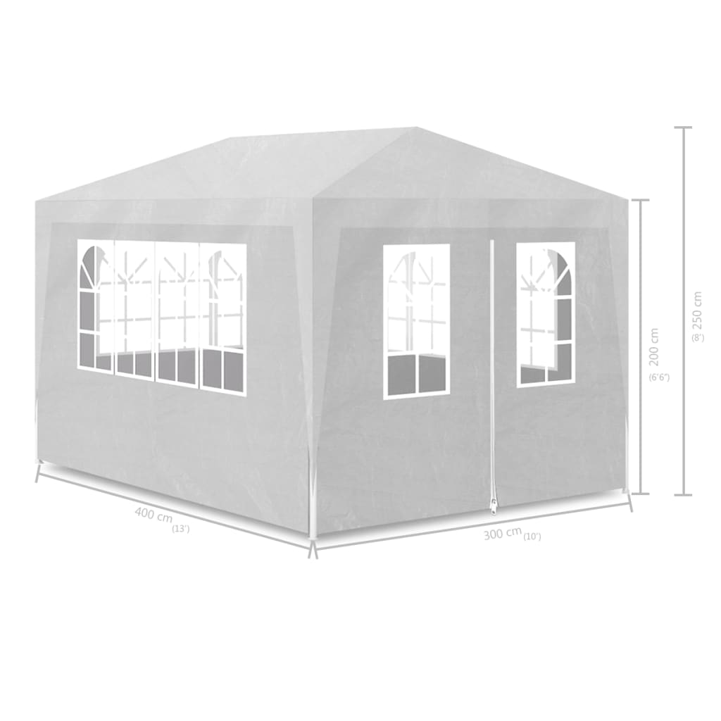 Partytent 3x4 m wit