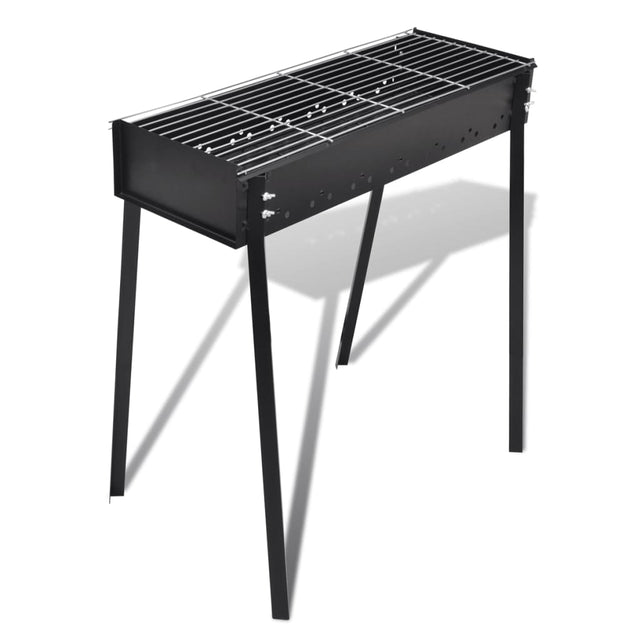 Houtskoolbarbecue staand vierkant 75x28 cm - AllerleiShop