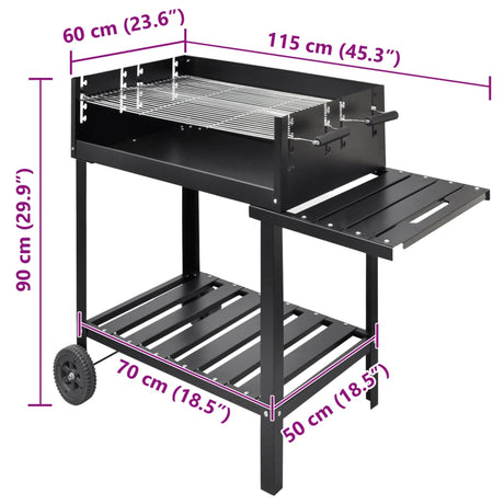 Kolenbarbecue Kota 2 wielen - AllerleiShop