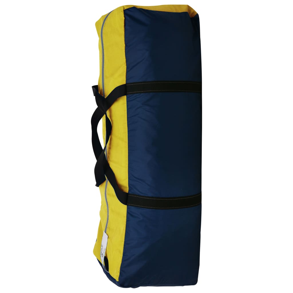 Tent 9-persoons polyester blauw en geel