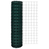 Euro hek 10x1,5 m staal groen