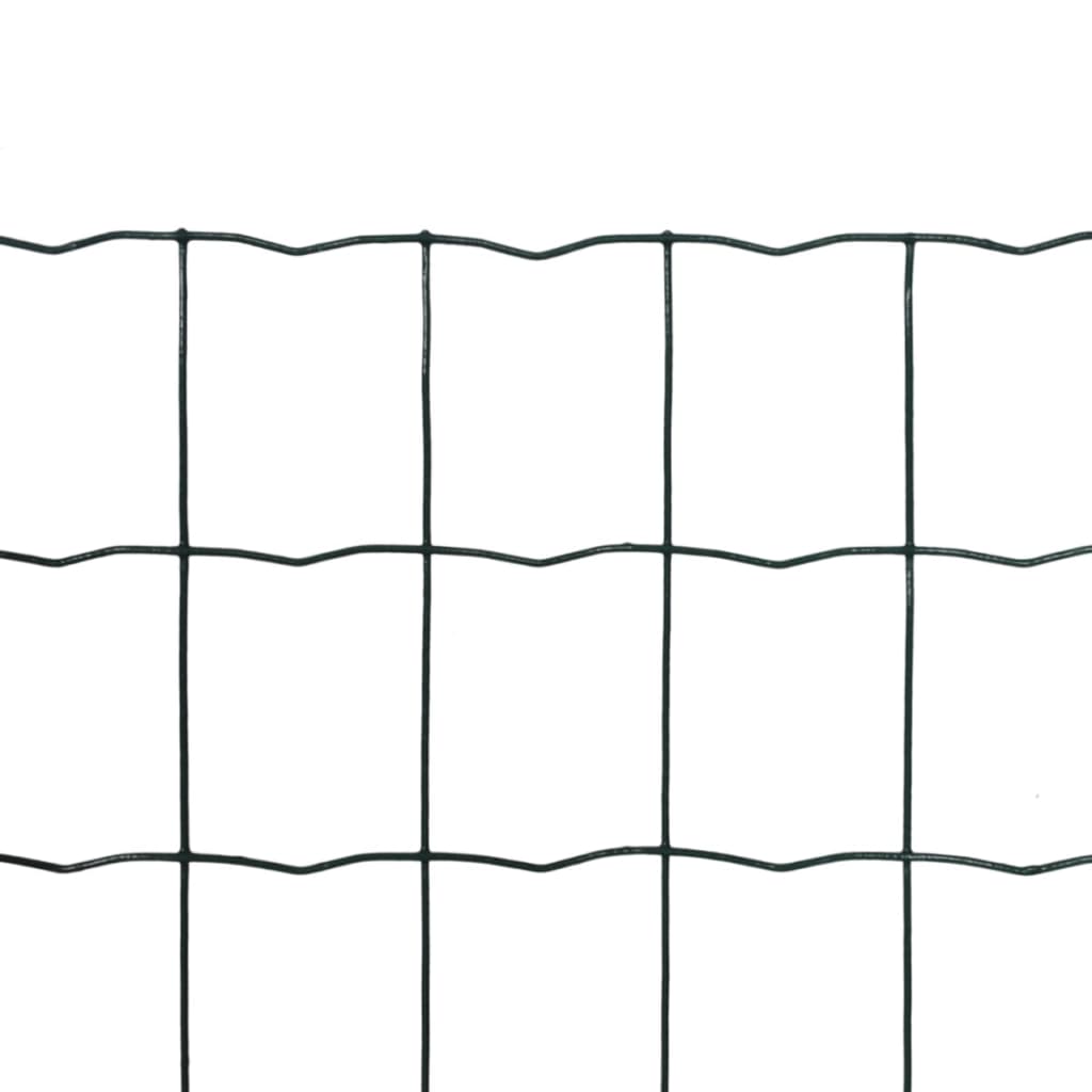 Euro hek 10x1,5 m staal groen