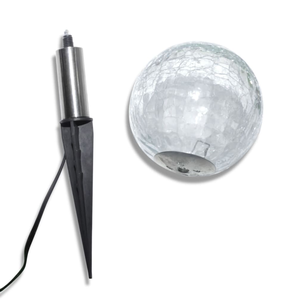 Solarbollampen 3 st LED met grondankers en zonnepaneel - AllerleiShop