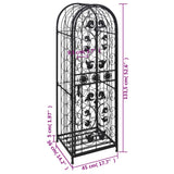 Wijnrek voor 45 flessen metaal