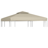 Vervangend tentdoek prieel 310 g/m² 3x3 m beige - AllerleiShop
