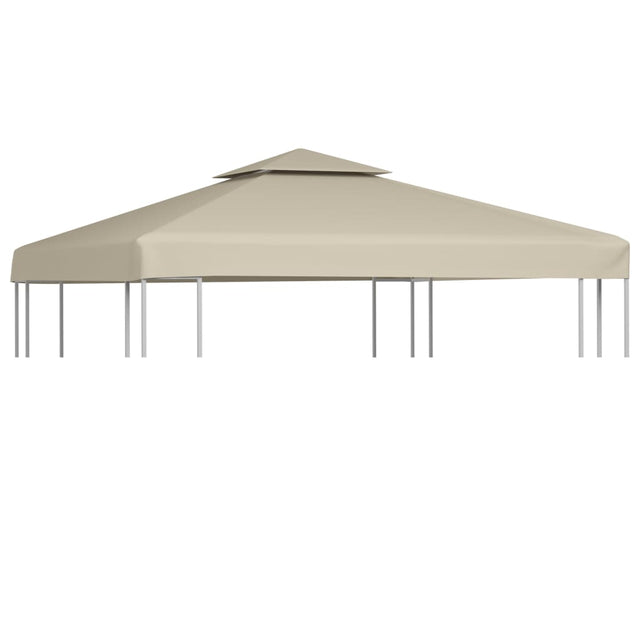 Vervangend tentdoek prieel 310 g/m² 3x3 m beige - AllerleiShop