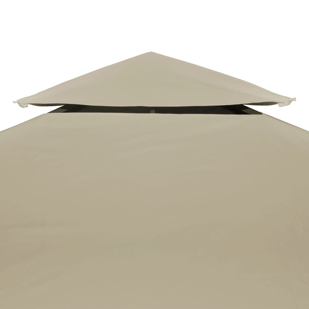 Vervangend tentdoek prieel 310 g/m² 3x3 m beige - AllerleiShop