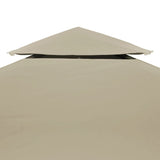 Vervangend tentdoek prieel 310 g/m² 3x3 m beige - AllerleiShop